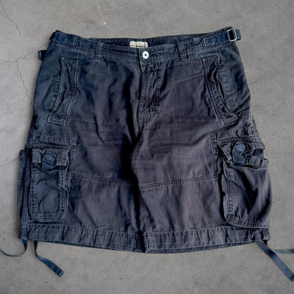 Tommy Bahama Other - Tommy Bahama Mens Cargo Shorts 38 Faded Black Cotton Multi Pocket Adjustable Y2K